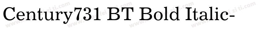 Century731 BT Bold Italic字体转换